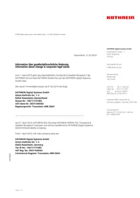 Notice KATHREIN EAC 22 Récepteur satellite