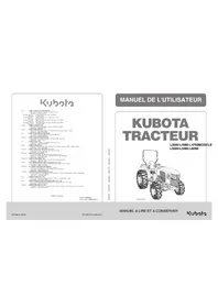 Notice KUBOTA L4760 Tracteur