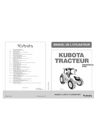 Notice KUBOTA M5660 Tracteur