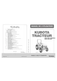Notice KUBOTA L5060 Tracteur
