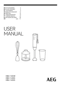 Notice AEG HB416GG Blender