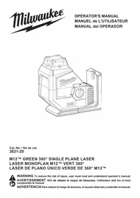 Notice MILWAUKEE M12 363121 Laser level
