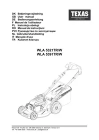 Notice Texas WLA5391TRW çim biçme makinesi