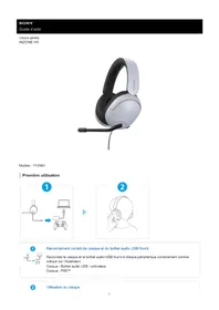 Notice SONY INZONE H3 écouteurs