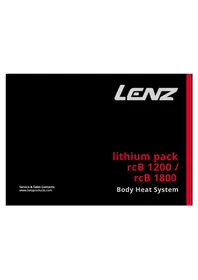Notice LENZ RCB 1800 Batterie rechargeable