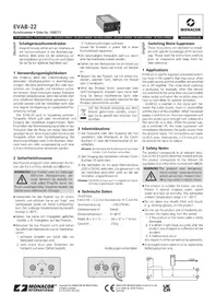 Notice Monacor EVAB22 Réducteur de bruit électrique