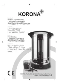Notice KORONA 48001 Wasserspender