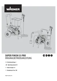 Notice WAGNER SUPERFINISH 33 PRO Paint spray