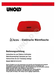 Notice UNOLD WäRMI 86013 Geïsoleerde fles