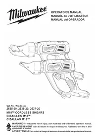 Notice MILWAUKEE M18 263522 Cisaille électrique