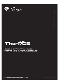 Notice Genesis THOR 200 RGB Clavier