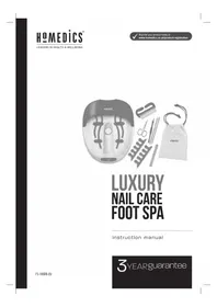 Notice HOMEDICS FS100DBEU Foot bath