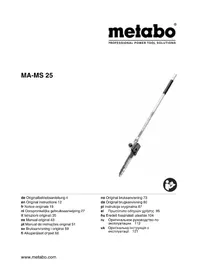 Notice METABO MAMS 25 Sega