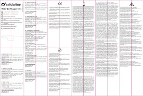 Notice Cellular Line ROLLER CAR CHARGER ULTRA Chargeur de piles