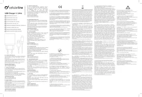 Notice Cellular Line USB CHARGER KIT ULTRA Chargeur de piles