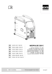 Notice GYS NEOPULSE 320 C 焊接机