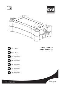 Notice GYS GYSFLASH 8.12 Зарядное устройство для батареек