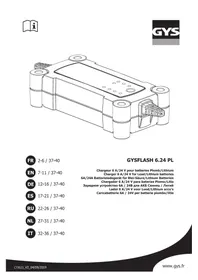 Notice GYS GYSFLASH 6.24 PL Зарядное устройство для батареек