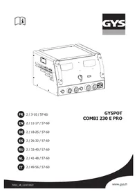 Notice GYS GYSPOT COMBI 230 E PRO Generatore