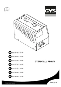 Notice GYS GYSPOT ALU PRO FV Generatore