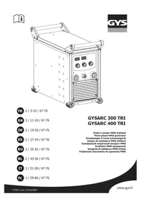 Notice GYS GYSARC 300 TRI Saldatrice