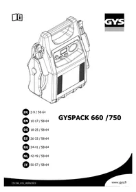 Notice GYS GYSPACK 660 Зарядное устройство для батареек