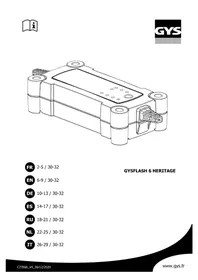 Notice GYS GYSFLASH 6 HERITAGE Зарядное устройство для батареек