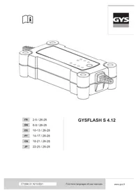 Notice GYS GYSFLASH S 4.12 Carregador de pilhas