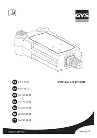 Notice GYS GYSFLASH LITHIUM 1.12 Зарядное устройство для батареек