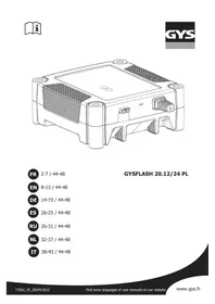 Notice GYS GYSFLASH 20.1224 PL Зарядное устройство для батареек