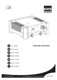 Notice GYS GYSFLASH 10.3648 PL Зарядное устройство для батареек