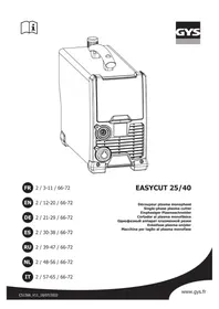Notice GYS EASYCUT 40 Affettatrice