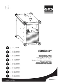 Notice GYS CUTTER 70 CT Affettatrice