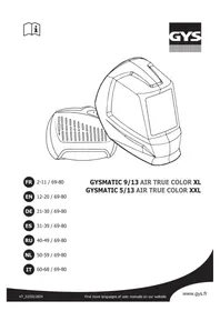 Notice GYS GYSMATIC 913 G Masque de soudage
