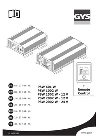 Notice GYS PSW 601 W Батарея