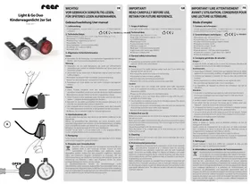 Notice Reer LIGHT & GO DUO 53151 Lampe vélo