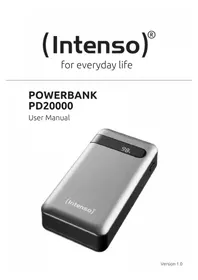 Notice INTENSO PD20000 Batterie portable