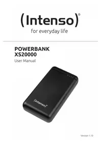 Notice INTENSO XS20000 Batterie portable
