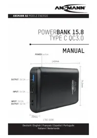 Notice ANSMANN POWERBANK 15.8 Batterie portable