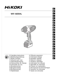 Notice HITACHI WR 18DSHL Skrutrekker