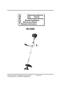 Notice Texas BC358D Brush cutter