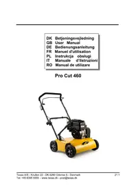 Notice Texas PRO CUT 460B Scarificatore