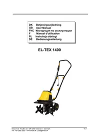 Notice Texas ELTEX 1400 Tondeuse à gazon