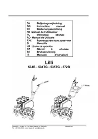 Notice Texas LILLI 535TG Glebogryzarka