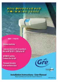 Notice GRE 770270 Détecteur de sécurité piscine