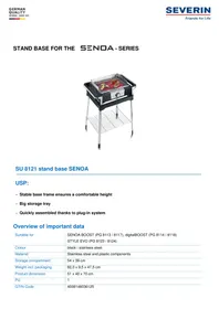 Notice SEVERIN SU 8121 Gril électrique