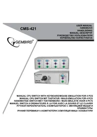 Gembird CMS421 - Commutateur informatique