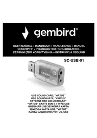 Notice Gembird VIRTUS SCUSB01 Carte son
