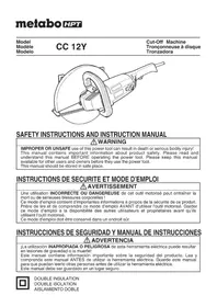 Notice HiKOKI CC12Y Slicer