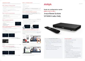 Notice AVAYA XT5000 Système de vidéo conférence